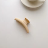 Fall/Winter Milk Tea Brown Acrylic Hair Claws Clips Geometrical Matte Hair Clip
