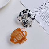 Geometric Acrylic Hair Clip Hair Claws Beige Brown Hair Accessories