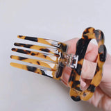 Geometric Acrylic Hair Clip Hair Claws Beige Brown Hair Accessories