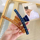 XL Acetate Rhinestones Hair Clip Claw Women Girls