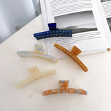 XL Acetate Rhinestones Hair Clip Claw Women Girls