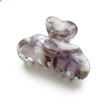 Love Heart Clouds Hand Plate Hair Clip Marbling Acetate Shark Clip