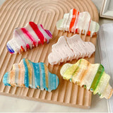 8.8cm Clouds Shape Pearlescent Large Hair Claw Clip