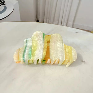 8.8cm Clouds Shape Pearlescent Large Hair Claw Clip