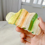 8.8cm Clouds Shape Pearlescent Large Hair Claw Clip