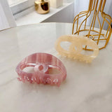 9.7cm Geometric Marbling Hair Claw Female Acetic Acid Clip