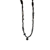 Vintage Cross Beads Chains Choker Necklace for Women Men