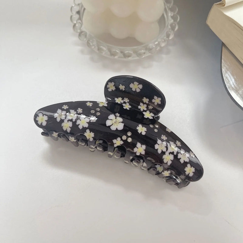 Cambered 10.5CM Daisy Flower Hair Clip Claw For Sweet Girls
