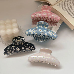 Cambered 10.5CM Daisy Flower Hair Clip Claw For Sweet Girls