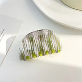 Geometric Marbling Semicircle Summer Shark Clip