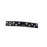 Sweet Acetic Acid Heart Rhinestone Hair Clips French Hairpin Accessory