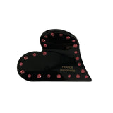 Love-Heart Hair Clip Claw Acetic Acid Rhinestones Shark Clip Hair Accessoires
