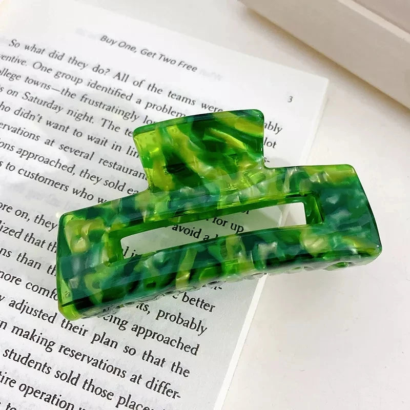 High Acetate Marbling Hair Clip Claw for Women Girls
