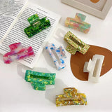 High Acetate Marbling Hair Clip Claw for Women Girls