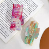 High Acetate Marbling Hair Clip Claw for Women Girls