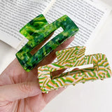 High Acetate Marbling Hair Clip Claw for Women Girls