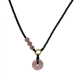 Natural Strawberry Crystal Choker Necklace For Women