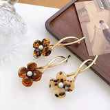 Pearl Hairpin Flower Alloy Hairfork Retro High Acetic Acid Temperament