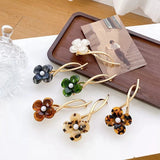 Pearl Hairpin Flower Alloy Hairfork Retro High Acetic Acid Temperament