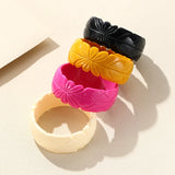 Resin Pattern Bangle Bracelet Arcylic Geometric Charm Jewelry