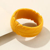 Resin Pattern Bangle Bracelet Arcylic Geometric Charm Jewelry