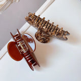 Retro Large Letter Hair Clip Acetic Acid Shark Clip Hair Accessories