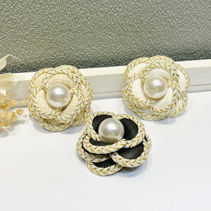 Flower Camellia Brooch for Bag Clothing Accessories