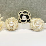 Flower Camellia Brooch for Bag Clothing Accessories