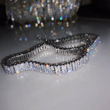 Zircon Rhinestone Choker Copper Inlaid Necklace