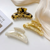 Acetate Hair Claw Clips 10.5cm Half Moon Shape for Women Girls