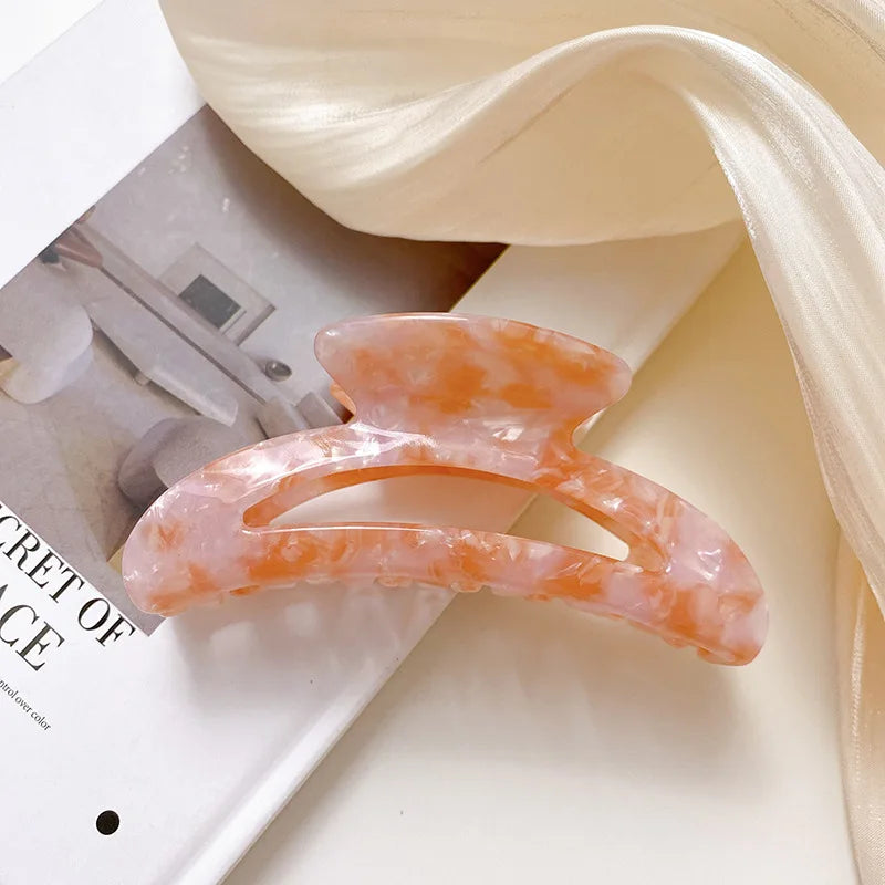 Acetate Hair Claw Clips 10.5cm Half Moon Shape for Women Girls