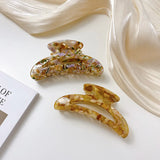 Acetate Hair Claw Clips 10.5cm Half Moon Shape for Women Girls