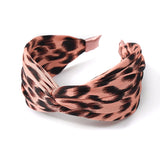 Leopard Print Wide Cross Band Headband