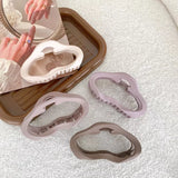 Retro 11.2cm Matte Cloud Shark Clip Strong Hold Clear for Women Girls