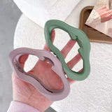 Retro 11.2cm Matte Cloud Shark Clip Strong Hold Clear for Women Girls