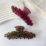 Wavy Texture Hair Clip Claw Acetic Acid Shark Clip for Women Girls