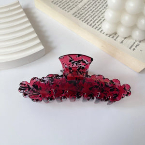 Wavy Texture Hair Clip Claw Acetic Acid Shark Clip for Women Girls