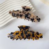 Wavy Texture Hair Clip Claw Acetic Acid Shark Clip for Women Girls