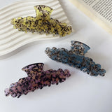 Wavy Texture Hair Clip Claw Acetic Acid Shark Clip for Women Girls
