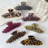 Wavy Texture Hair Clip Claw Acetic Acid Shark Clip for Women Girls