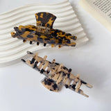 Wavy Texture Hair Clip Claw Acetic Acid Shark Clip for Women Girls