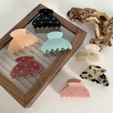 6.5CM Semicircle Hair Clips With Rhinestones Small Shark Clip