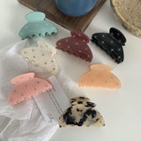 6.5CM Semicircle Hair Clips With Rhinestones Small Shark Clip