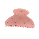 6.5CM Semicircle Hair Clips With Rhinestones Small Shark Clip