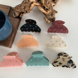 6.5CM Semicircle Hair Clips With Rhinestones Small Shark Clip