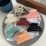 6.5CM Semicircle Hair Clips With Rhinestones Small Shark Clip