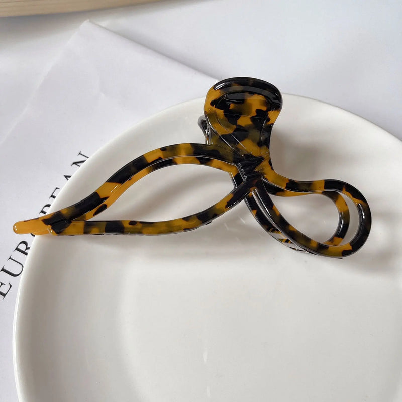 Marbling Hair Clip Claw For Girls High Acetic Acid Shark
