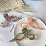 Marbling Hair Clip Claw For Girls High Acetic Acid Shark