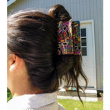 Retro Square Acetate Hair Clip for Women Girls