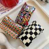 Retro Square Acetate Hair Clip for Women Girls